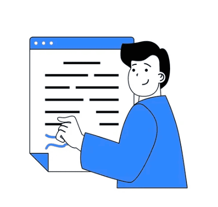 Content writing illustration