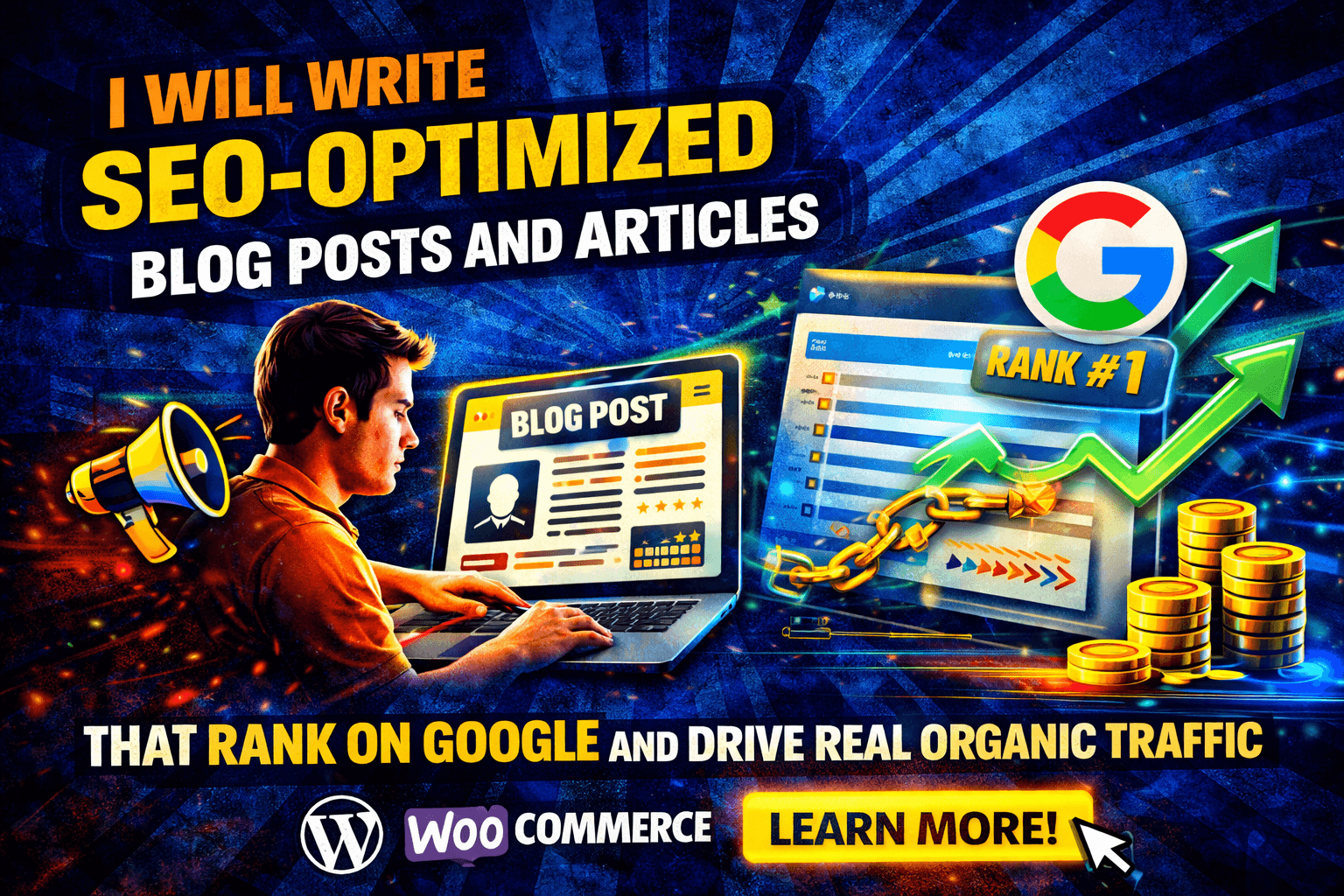 I Will Write SEO-Optimized Blog Posts and Articles That Rank on Google and Drive Real Organic Traffic