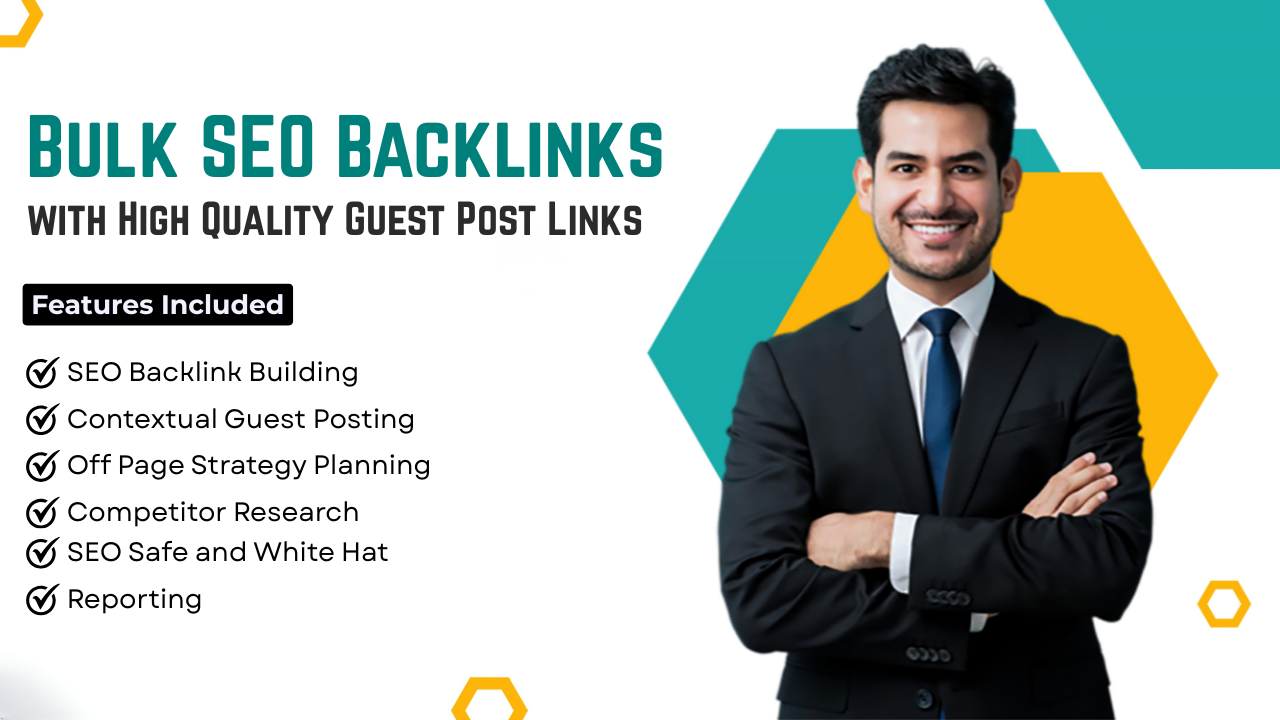 Bulk SEO Backlinks with High Quality Guest Post Links