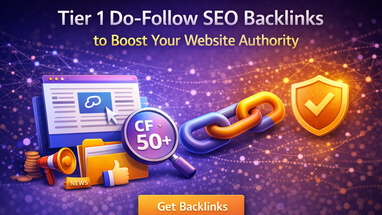 Tier 1 SEO backlinks to boost your website authority