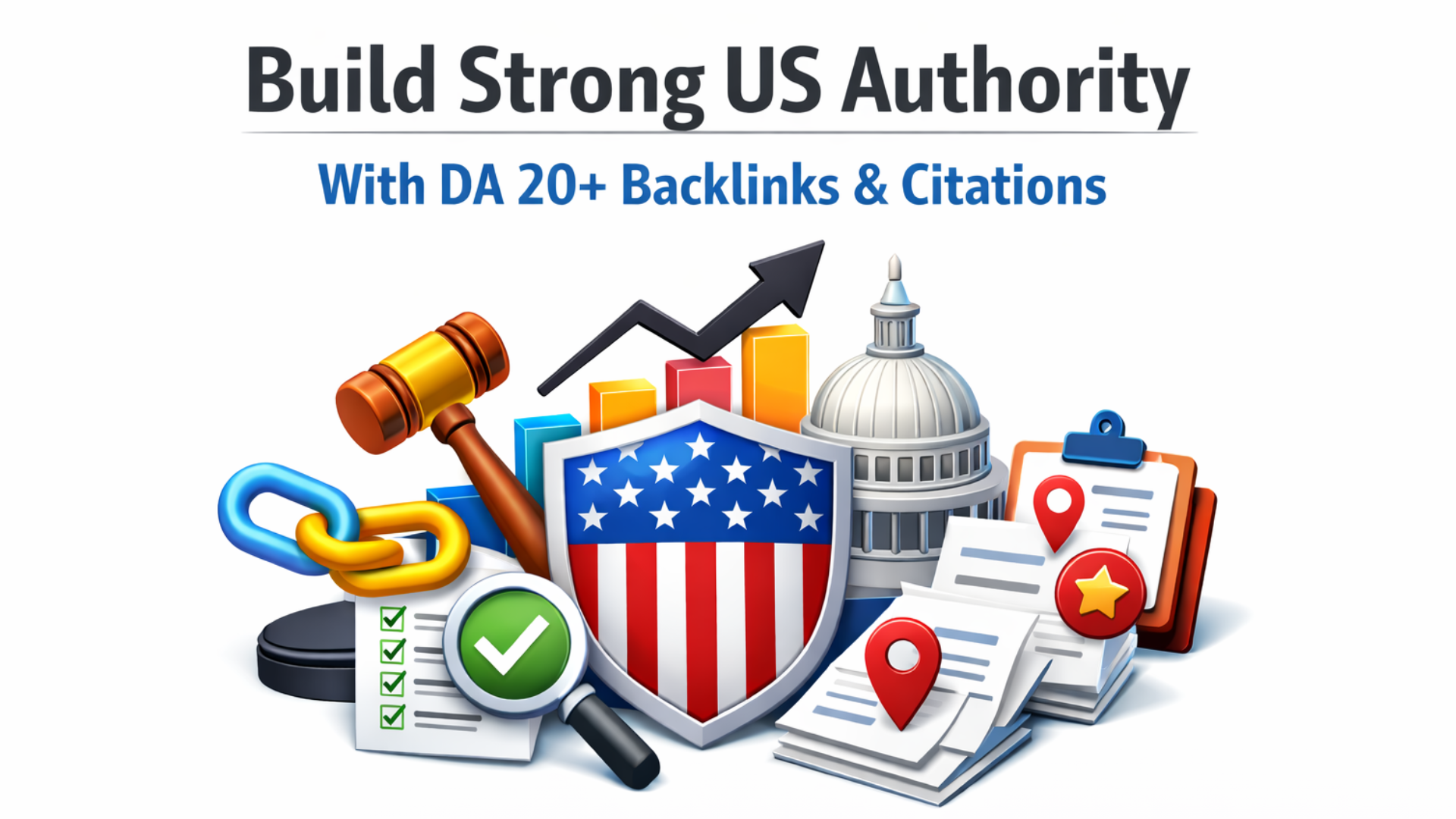 Build Strong USA Authority With DA 20+ Backlinks & Citations